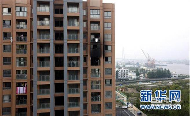 大樓的起火點。(鳳凰網)