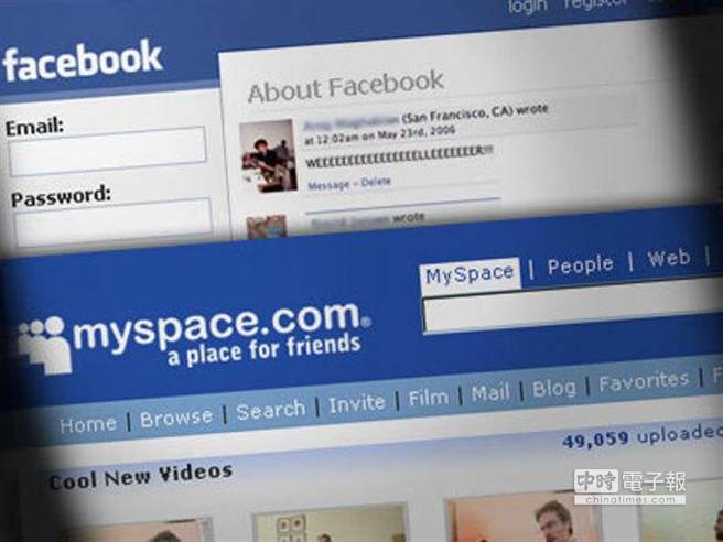 Facebook擊敗MySpace。（圖／騰訊）