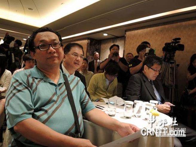 前扁办主任陈淞山参加「我们的呼吁」处理两岸问题5原则发布会。(中评社摄) 