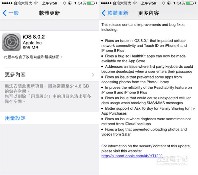 先觀望吧 iOS 8.0.2更新釋出 - 科技 - 中時新聞網