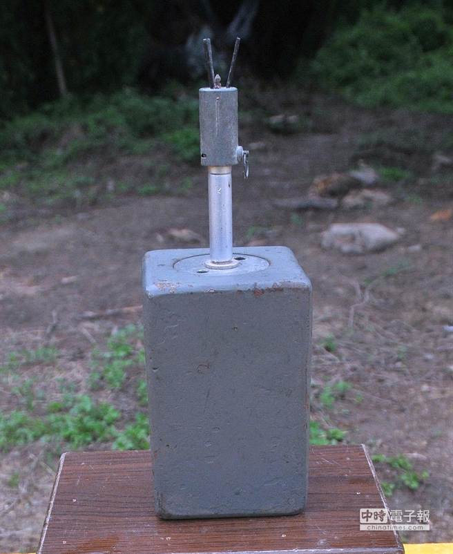 「M3破片式人员杀伤雷」的原型。（李金生摄）