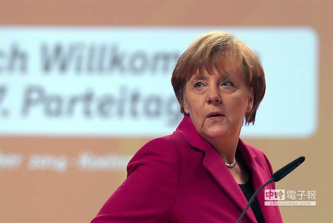 德國總理梅克爾再次蟬連德國基督教民主聯盟（基民盟）主席。（翻攝自網路）