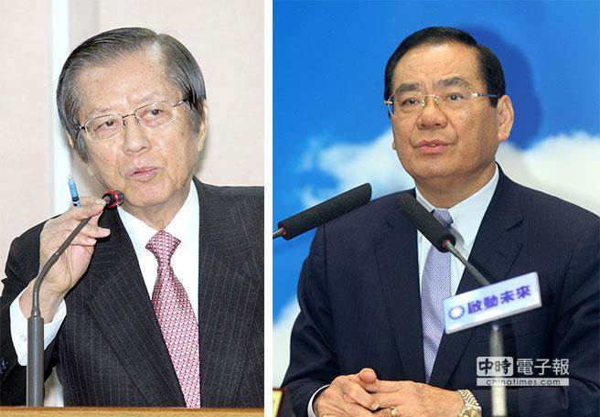 總統府祕書長楊進添(左)也請辭獲准，遺缺由立法院前副院長曾永權(右)接任。(中時資料照)