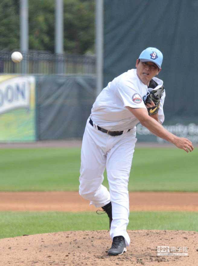 建仔精采好投，也為他取得3連勝。(藍蟹隊提供)