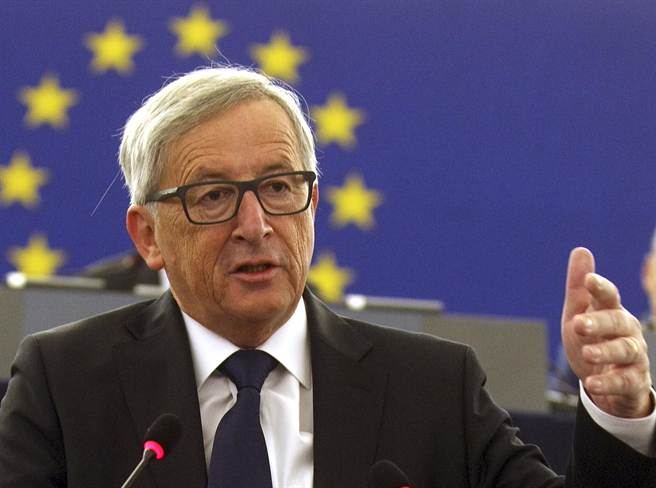 歐盟主席榮科今天呼籲歐盟成員國收容敘利亞難民。(美聯社)