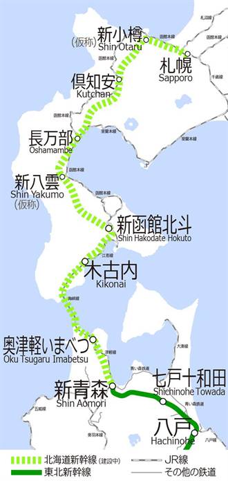施工10年 北海道新幹線明年春天正式營運