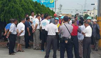 自來水公司在彰化市開鑿備用井 引來農民抗議