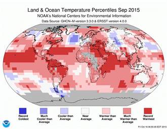 2015年將成為史上最熱的一年