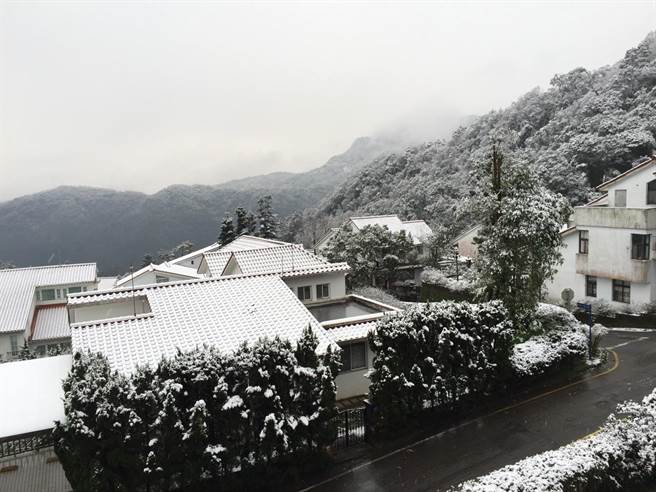 霸王寒流發威新店大台北華城飄雪宛如仙境 生活 中時新聞網