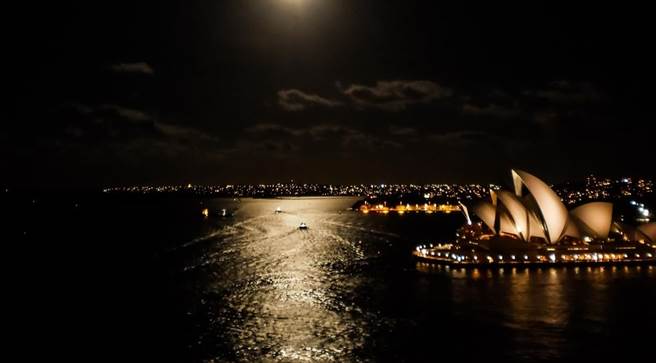 雪梨夜景。（圖／達志影像／Shutterstock）
