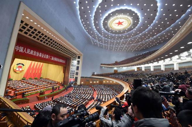 兩會於本週召開,其中也有名義上的台灣代表團參與。(圖/中新社)