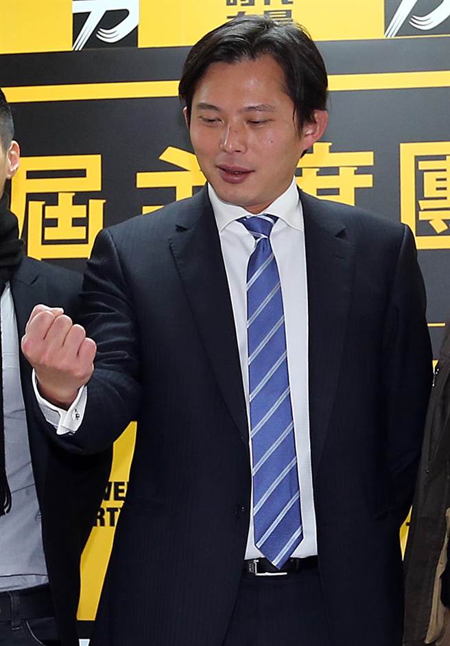 黄国昌连任时代力量党主席。(赵双杰摄)