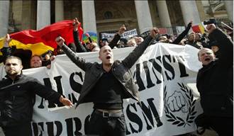 右翼分子滋事 比利時爆警民衝突