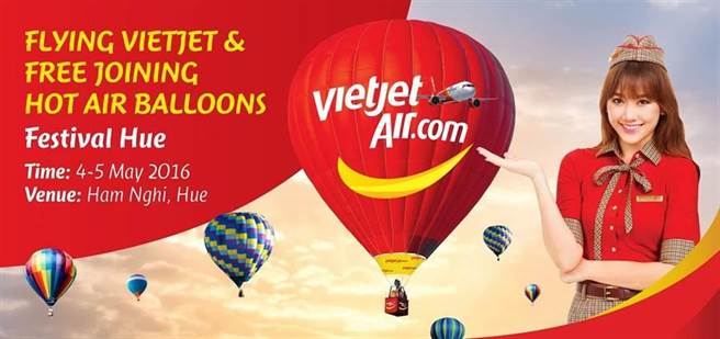 越捷航空乘客们可参加5月4、5月5日的顺化嘉年华，并有机会免费体验热气球。（图／越捷提供）