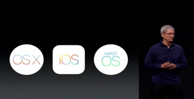 蘋果在2015年WWDC中推出了watchOS 2、iOS 9以及OS X 10.11 El Capitan。(圖／翻攝騰訊）