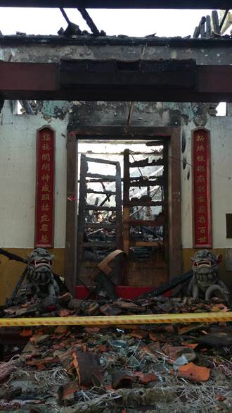 3尊近200年神像被燒毀 中市新福宮無神像