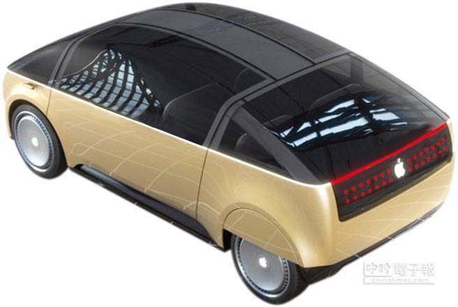 美國汽車雜誌《Motor Trend》日前公布蘋果iCar概念圖。圖／網路