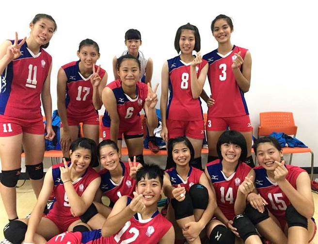 中華亞青女排隊31日以2比3輸給韓國，本屆只拿第6。(中華排協提供)