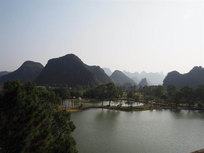 創立於1997年的桂林愚自樂園。(記者黃阡阡攝)