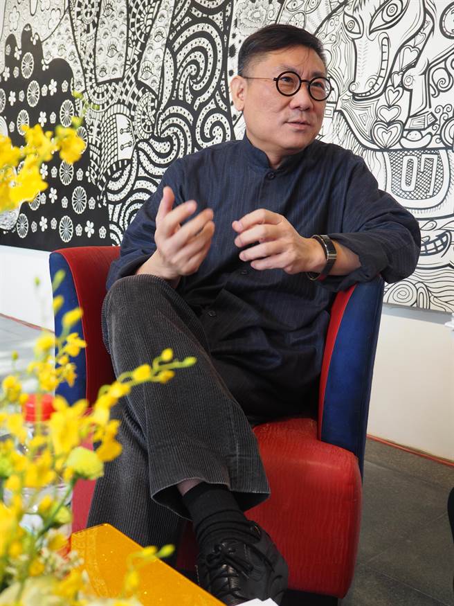 桂林愚自樂園董事長曹光澯。(記者黃阡阡攝)