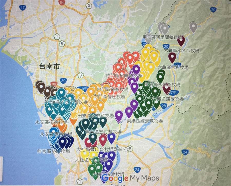 防禽流感 高市建置防疫地圖 - 生活 - 中央社