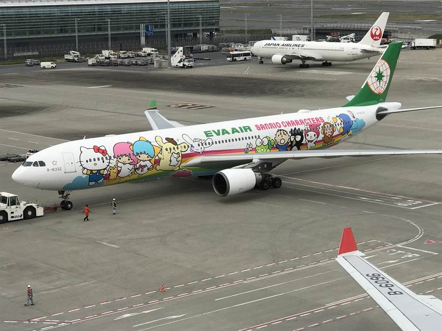 長榮航空最新款三麗鷗家族彩繪機今首航 - 旅遊 - 中時