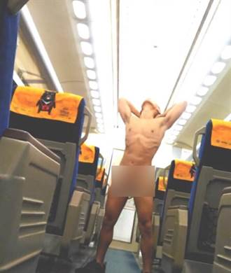 爭婚姻平權  男子疑在台鐵車廂內全裸