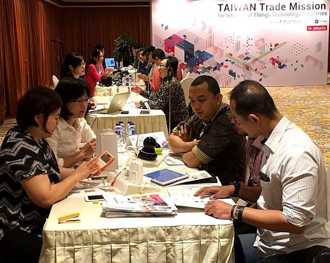 印尼雅加達站洽談熱絡。圖 ：貿協提供