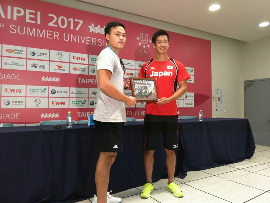 世大運》英雄惜英雄 日本選手贈破紀錄標槍給兆村 - 體育 - 中時電子報