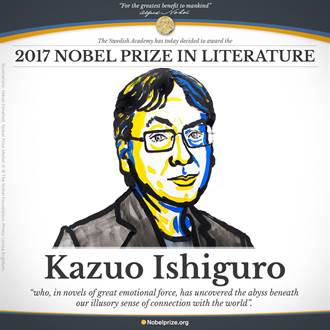 《長日將盡》作者 英籍日裔石黑一雄獲諾貝爾文學獎