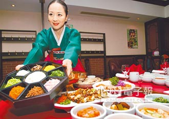 韓式晚宴配可樂 客製化菜單迎川普