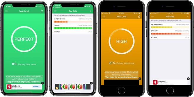 利用Battery Life可以了解目前手机电池的健康状态。(图／翻摄9to5mac)
