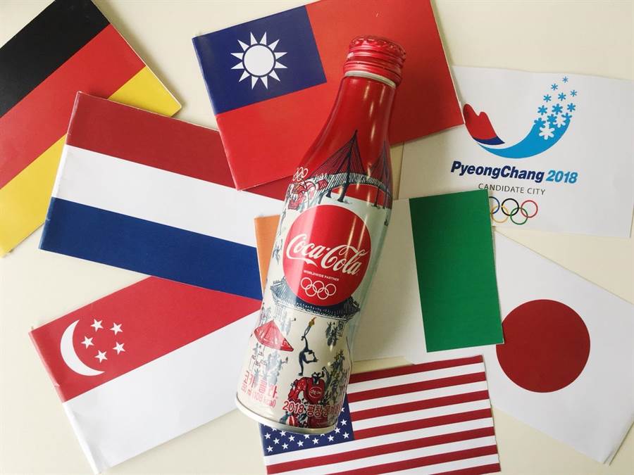 可口可樂平昌冬季奧運限定版可樂，每罐69元。（頂好提供）