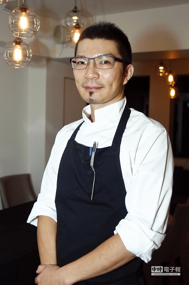 〈MONSIEUR L〉餐廳主廚吳慶鴻個性內歛且嚴謹，作菜的手路細膩，且味道很到位精準。圖／姚舜