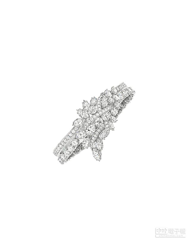 海瑞溫斯頓綺隱Secret Cluster系列鑽石手環，約2601萬2000元。（Harry Winston提供）