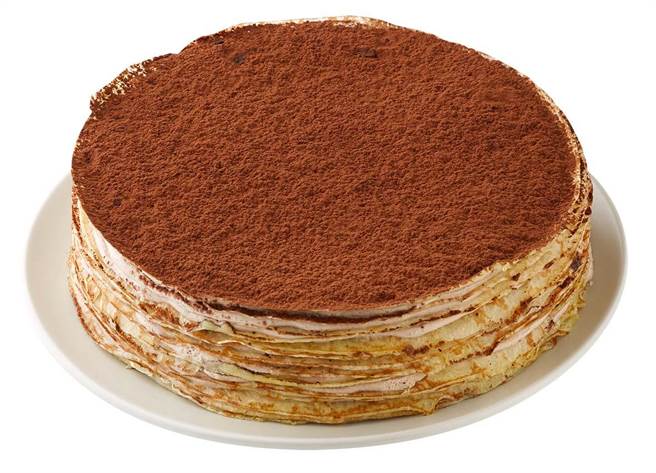 全联x Hershey’s经典巧克力千层蛋糕6吋，微苦的巧克力搭上微甜的Q弹饼皮，外型有如脏脏包，550g，658元。（全联提供）