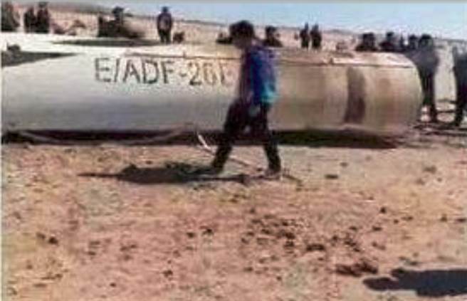 東風26B參加解放軍海上實戰檢驗發射所遺留的殘骸。（網路）