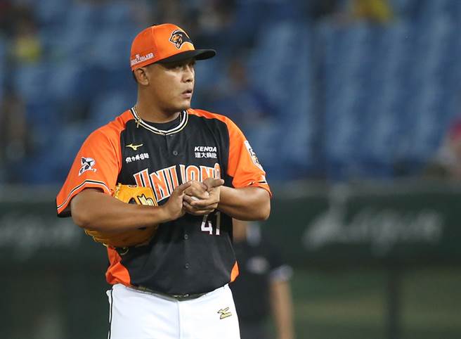 统一狮中继投手王镜铭。（资料照，中央社）