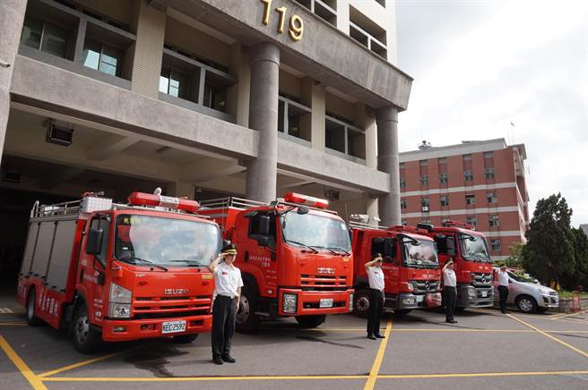 影 悼念敬鵬英雄移靈車隊今繞桃園各消防分隊 社會 中時