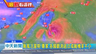 颱風活躍期恐一週一颱 各國觀測週日成颱機率不小