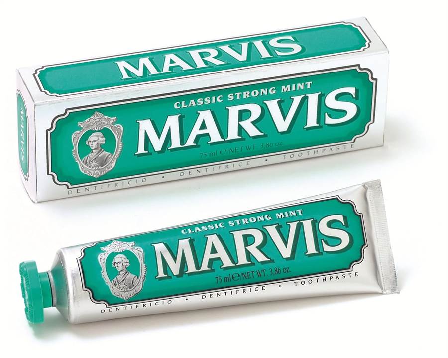 MARVIS經典薄荷牙膏75ml，380元。（MARVIS提供）