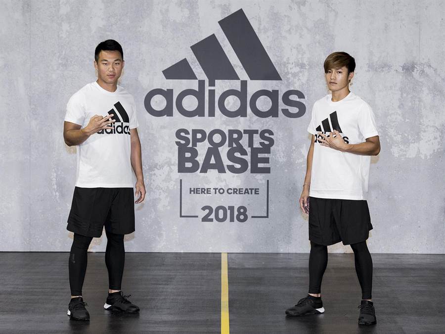 棒壇矚目新星王柏融與李宗賢，出席adidas 2018 Sports Base棒球課程，指導UBL大專院校棒球運動聯賽的年輕球員們。（品牌提供）