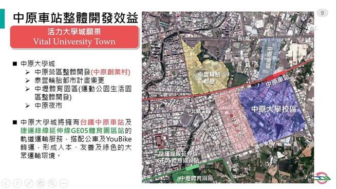 桃園鐵路地下化中原將成大學城 生活 中時