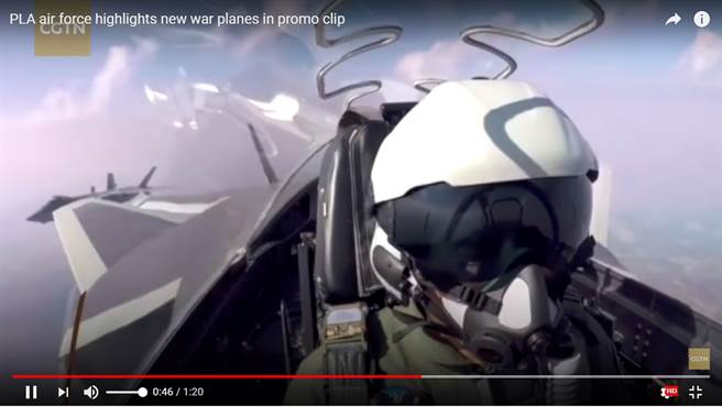 中共空軍最新發行的宣傳片，多款目前的主力戰機進行聯合演練。（圖／youtube截圖）