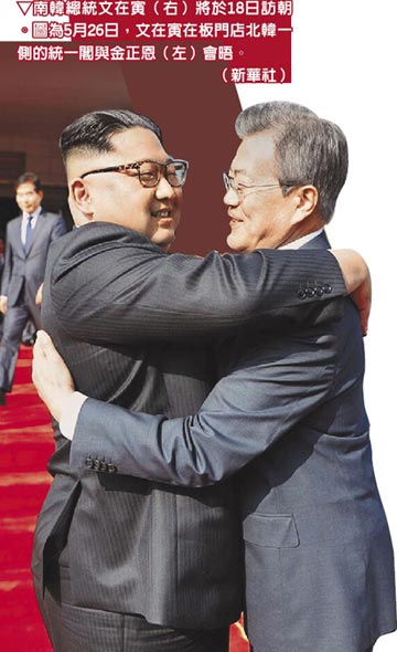 兩韓18日領袖峰會 文上任後首訪朝