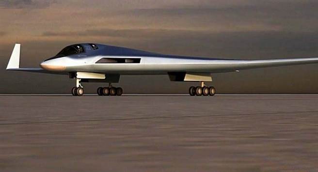 图为俄罗斯新一代长程战略轰炸机外型想像图，造型类似美军B-2轰炸机。（图／俄罗斯国防部）