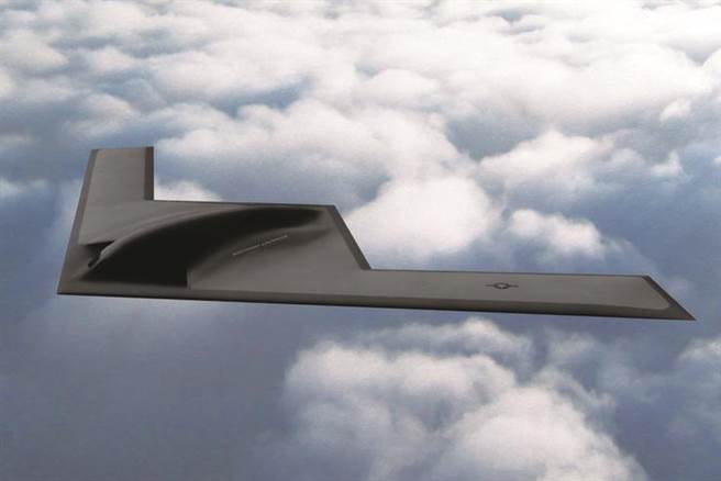 美国空军最新一代的远程隐形战略轰炸机B-21示意图。（图／Northrop Grumman)