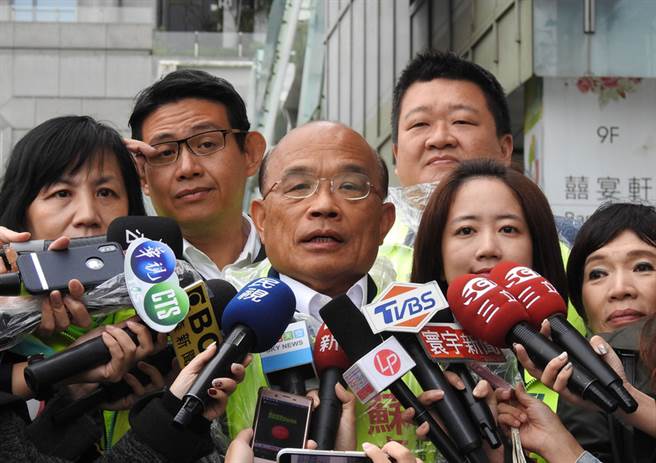 行政院長蘇貞昌（前右3）。（資料照片/中央社）