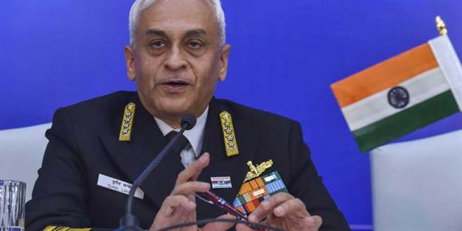 海军参谋长苏尼尔．兰巴宣布将于3年内开建第3艘航母。（图／印度快报）