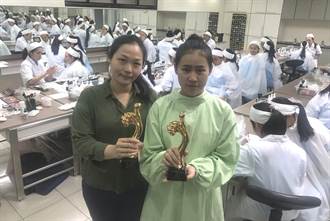 光復高中時尚造型學程 學生鄧思瑩榮獲美顏金手獎